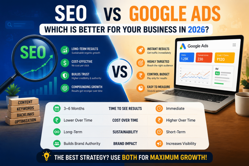 SEO vs Google Ads: Which Is Better for Your Business in 2026?