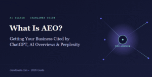 What Is AEO? A 2026 Guide to Getting Cited by ChatGPT, Google AI Overviews & Perplexity