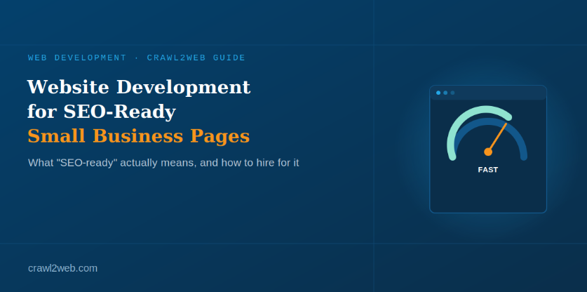 Which website development service is best for a small business that needs SEO-ready pages?