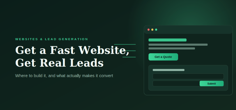 Where Can I Get a Fast Business Website Built for Lead Generation?